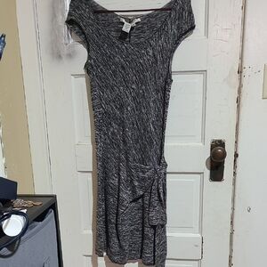 Max Studio Asymmetrical Charcoal Dress